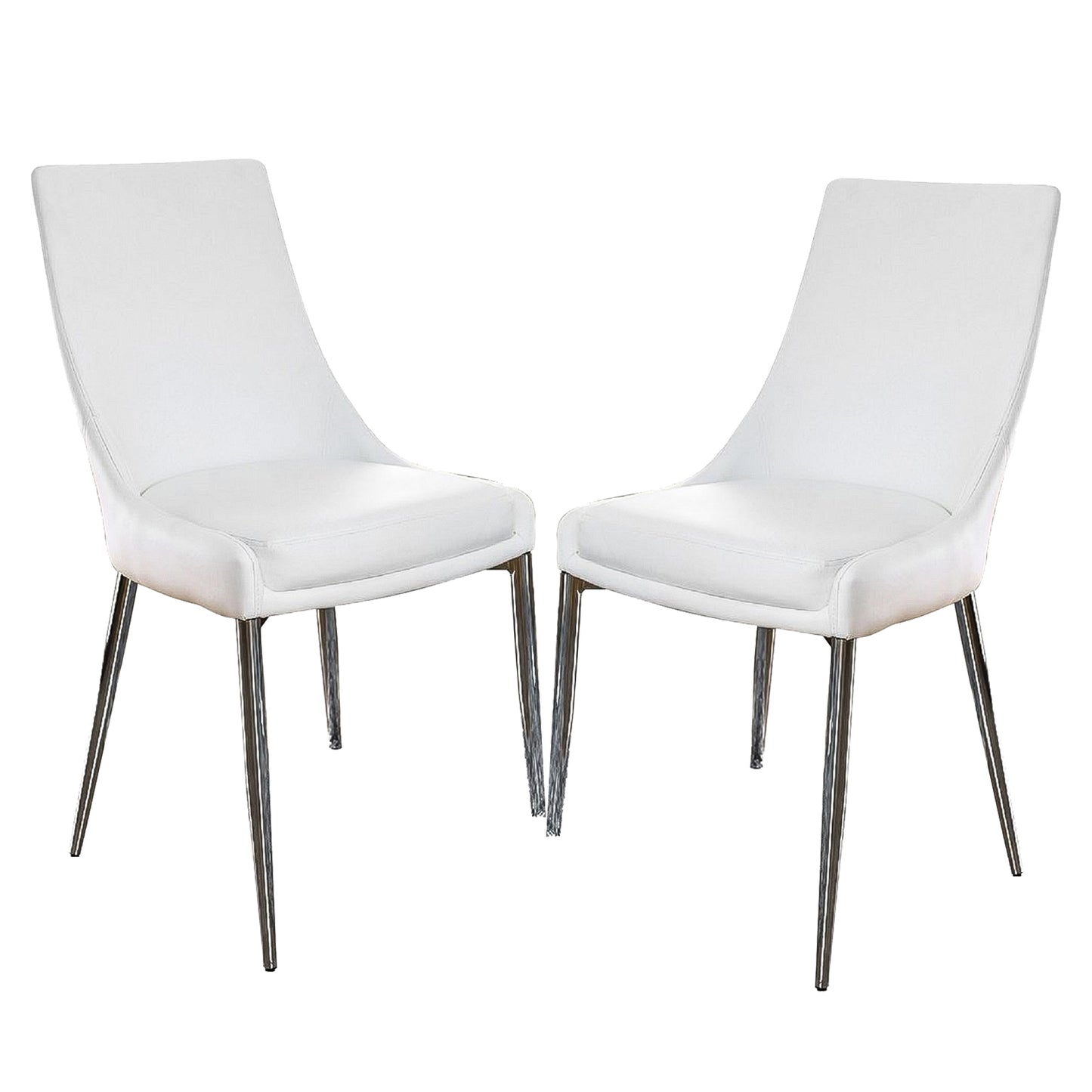 Bryant Leatherette Dining Chairs (Set of 2) - White