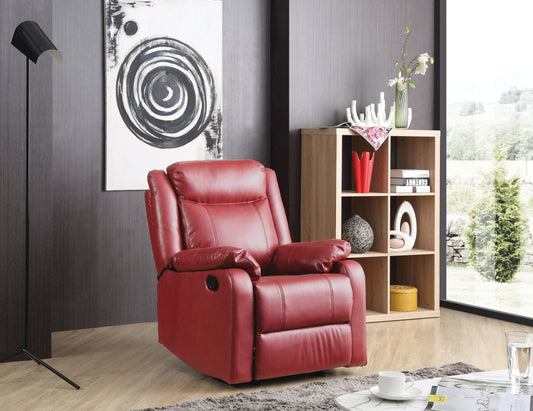 Loren Rocker Recliner - Red