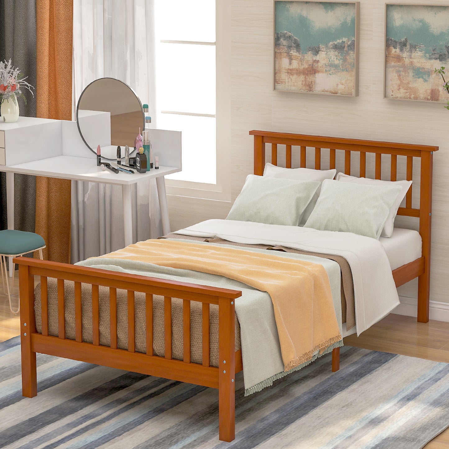 Oak Haven Platform Bed