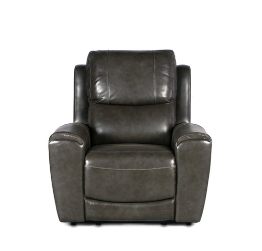Willow Leather Power RRecliner Chair - Gray