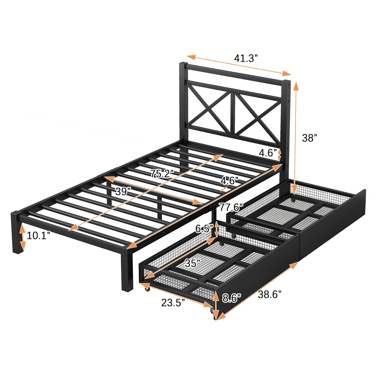 Elegant Sleep Haven Twin Bed