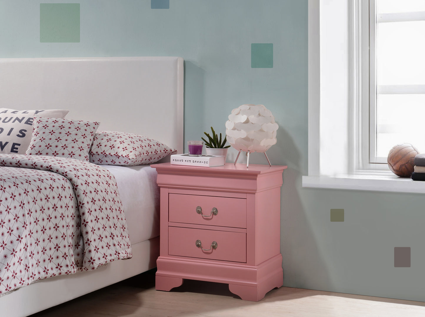 Louis Nightstand - Pink