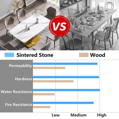 Golden Curve Dining Table