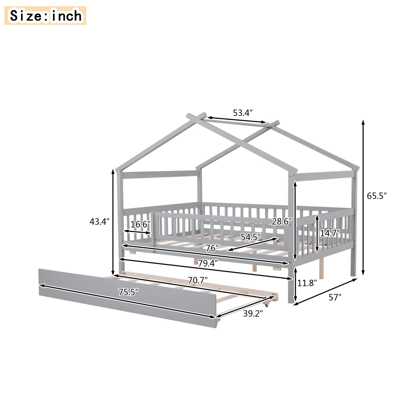 Nebula Twin Trundle Bed