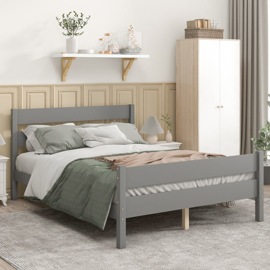 Saba Full Size Platform Bed Frame - Gray