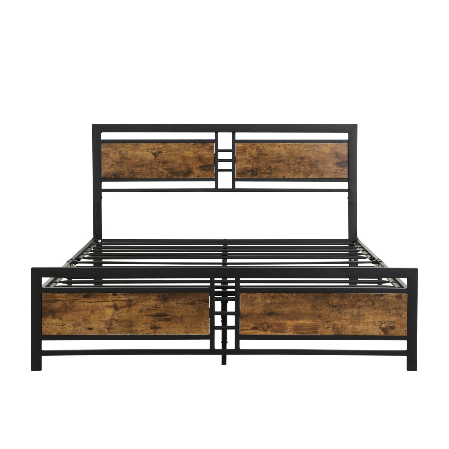 ElevateRest MetalWood Platform Bed