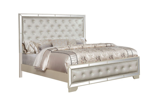 Madison King Size Upholstery Bed - Beige