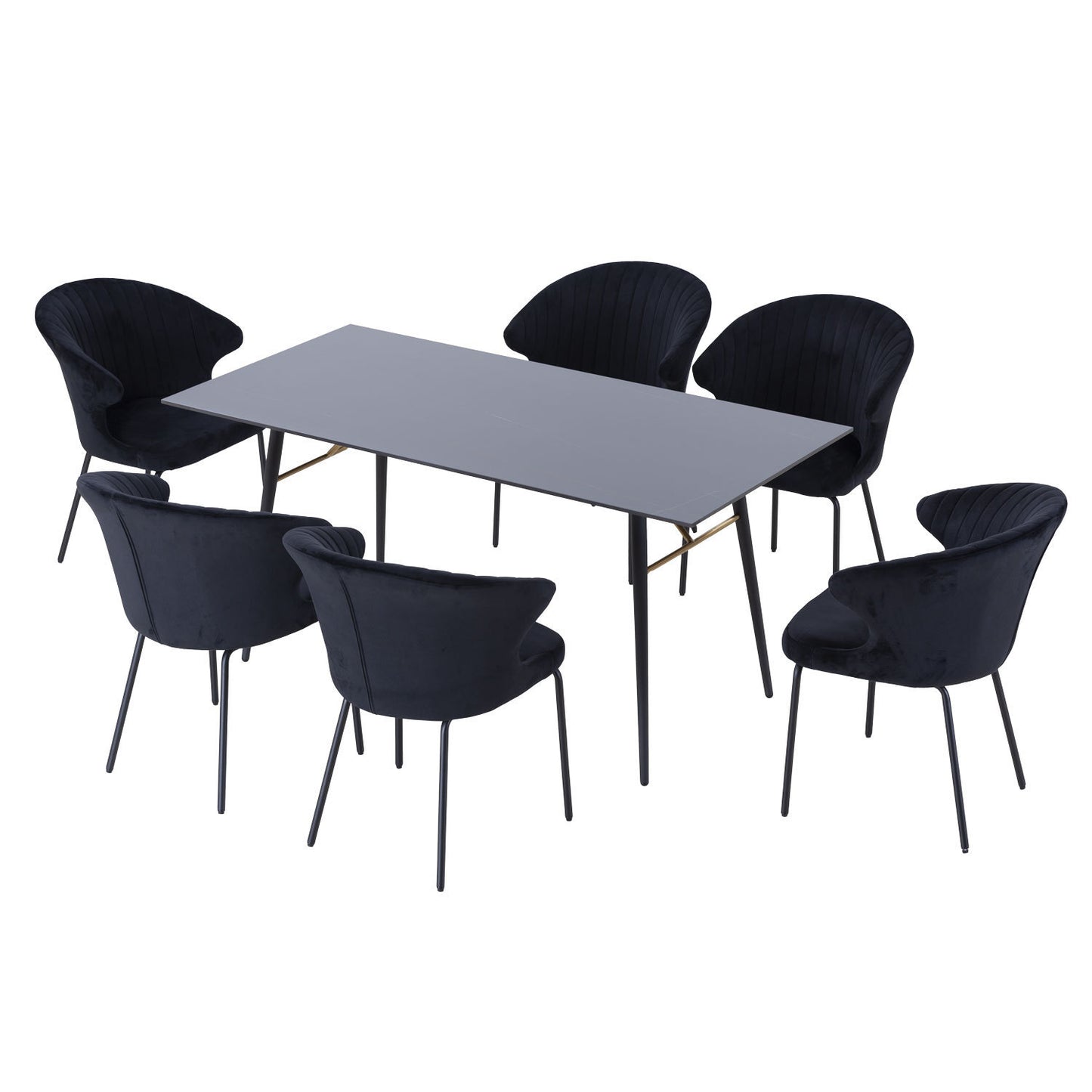 Elegant Ebony Dining Table