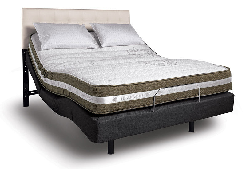 Motion Silver Power Queen Size Bed Frame - Black