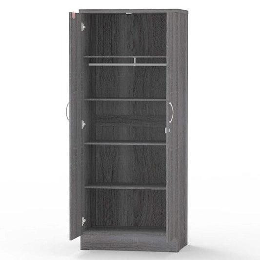 Go Green Woods Harmony Two Door Armoire Wardrobe with Mirror Beech