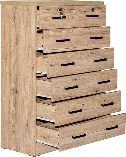 Go Green Woods Cindy 7 Drawer Chest Wooden Dresser