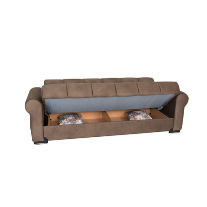 Ana Light Brown Fabric Sofa Bed