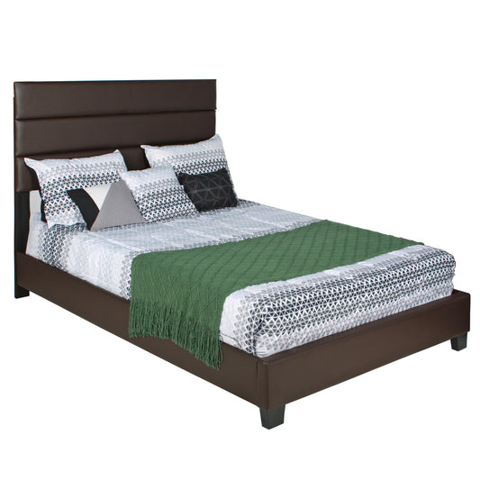 Go Green Woods Napoli Faux Leather Upholstered Platform Bed Queen