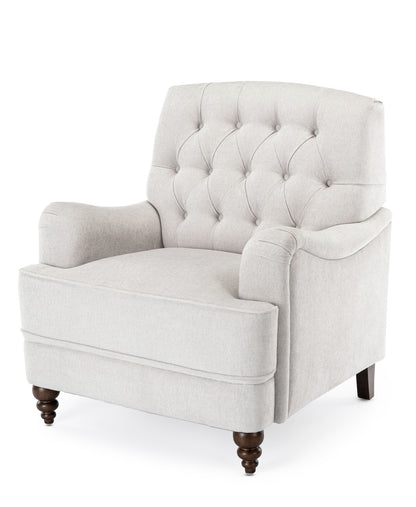 Oatmeal Butner Tufted Arm Chair