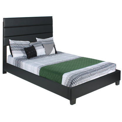 Go Green Woods Napoli Faux Leather Upholstered Platform Bed Full