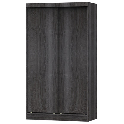 Go Green Woods Modern Wood Double Sliding Door Wardrobe