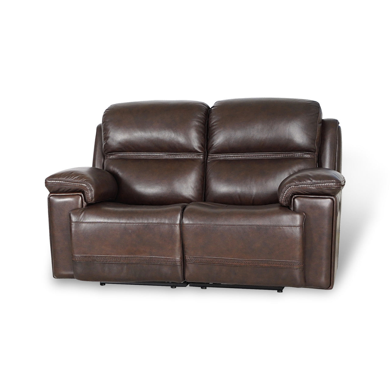 Timo Leather Power Reclining Loveseat with Adjustable Headrest