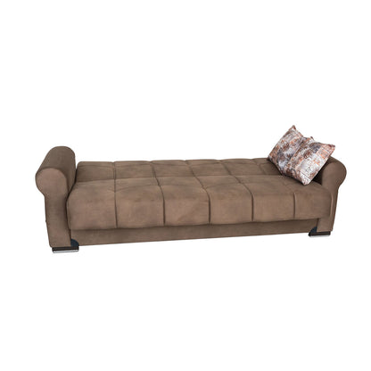 Ana Light Brown Fabric Sofa Bed