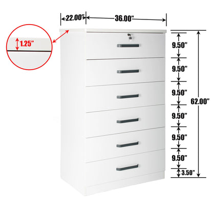 Go Green Woods Liz Super Jumbo 6 Drawer Storage Chest Dresser