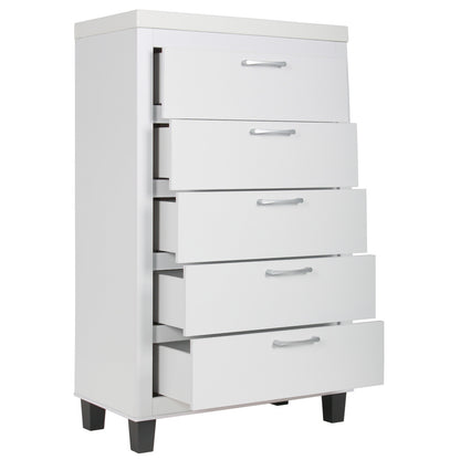 Go Green Woods Elegant 5 Drawer Chest of Drawers for Bedroom