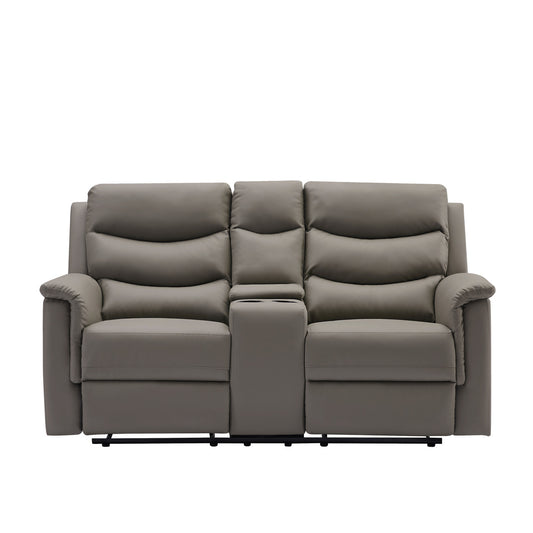 DreamSeat  2-Seater Motion Sofa Grey Pu