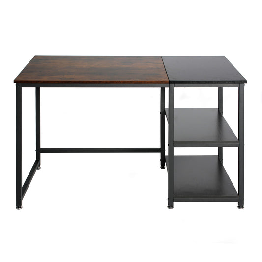 Go Green Woods Howdy Home Office 47 Inch Computer Desk with Shelves