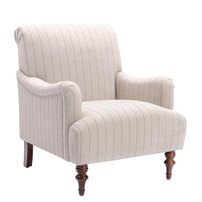 Sylvia Sea Oat Striped Accent Chair