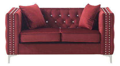 Burgundy Beauty Loveseat -  Burgundy