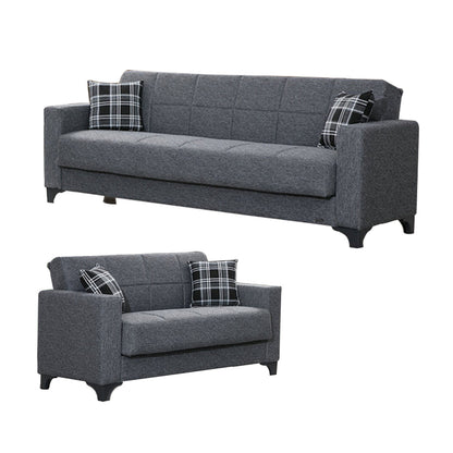 Armada Light Gray Fabric Sofa Bed