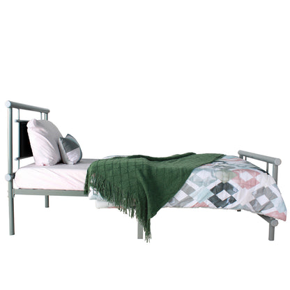 Go Green Woods Siesta Faux Leather Metal Bed Frame Twin