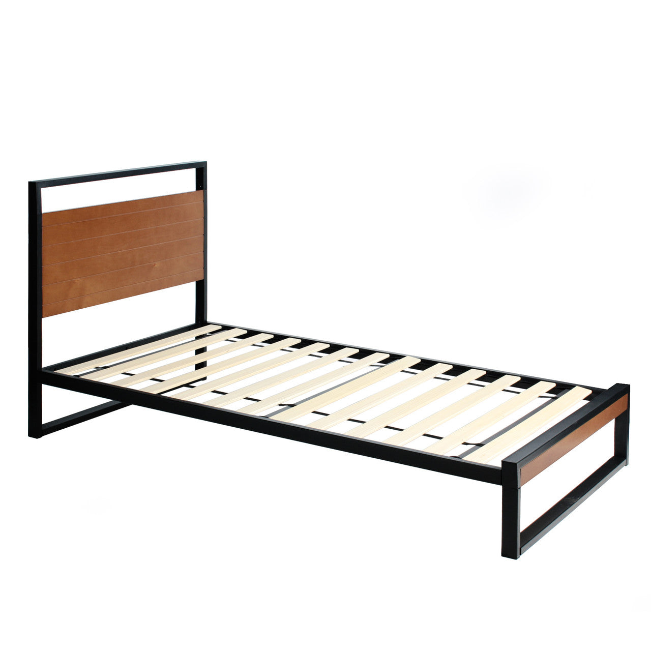 Go Green Woods Maximo Metal and Wood Platform Bed Frame Twin