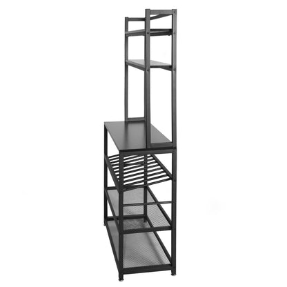 Go Green Woods 6 Tier Metal Kitchen Baker's Rack with Wine Rack