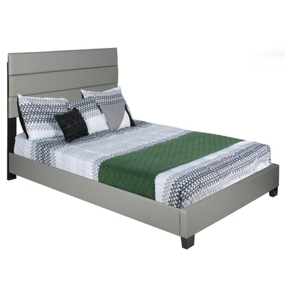 Go Green Woods Napoli Faux Leather Upholstered Platform Bed Full