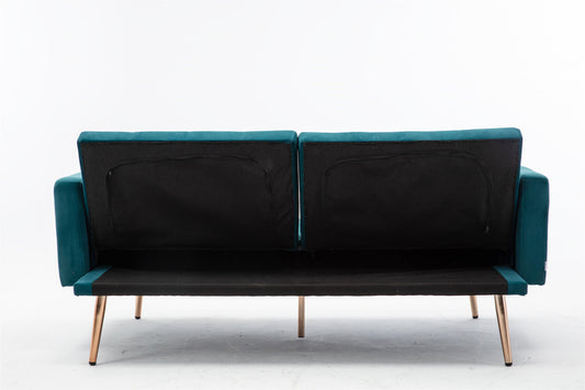 Elegant Teal COOLMORE Velvet Sofa