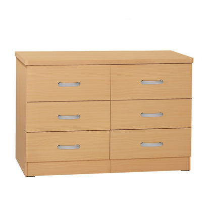 Go Green Woods Megan Wooden 6 Drawer Double Dresser