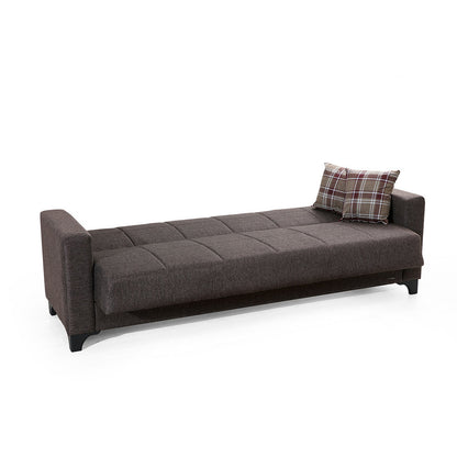 Armada Brown Fabric Sofa Bed