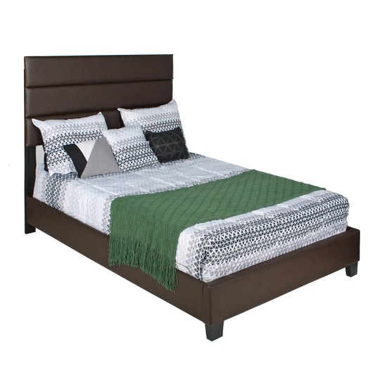 Go Green Woods Napoli Faux Leather Upholstered Platform Bed Twin