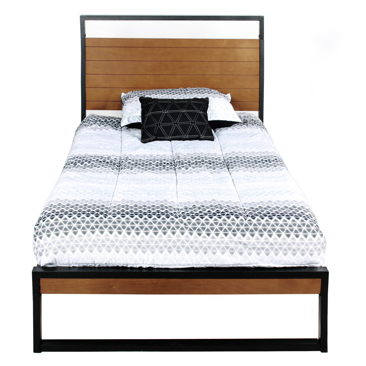 Go Green Woods Maximo Metal and Wood Platform Bed Frame Twin