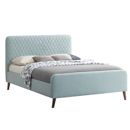 Go Green Woods Roza Velvet Upholstered Queen Bed with Headboard