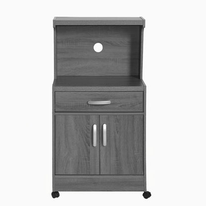 Go Green Woods Shelby Kitchen Wooden Microwave Cart