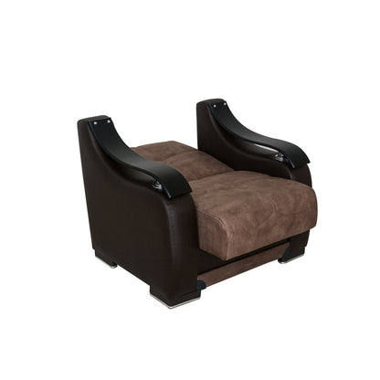 Zambak Brown Chair w-Storage