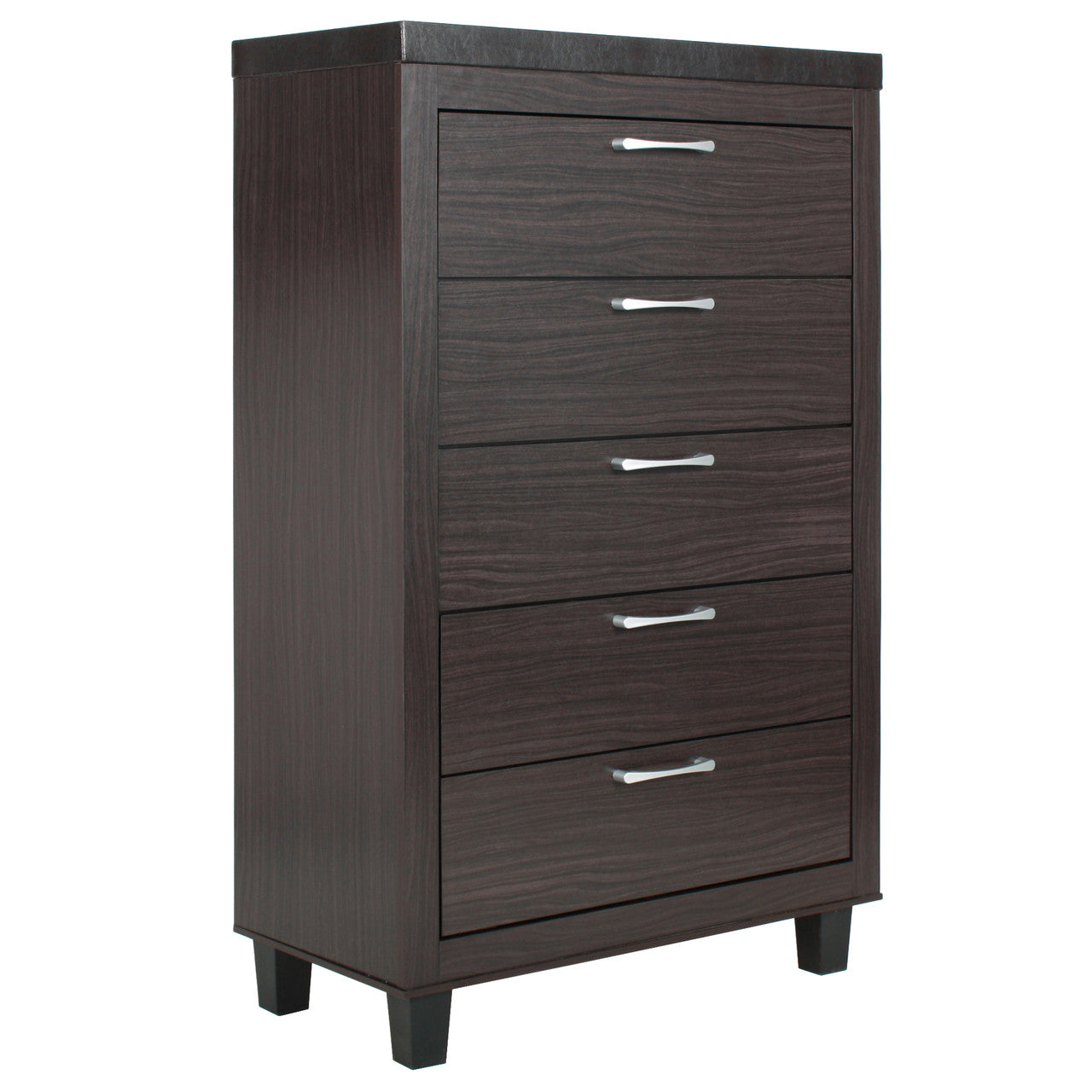 Go Green Woods Elegant 5 Drawer Chest of Drawers for Bedroom