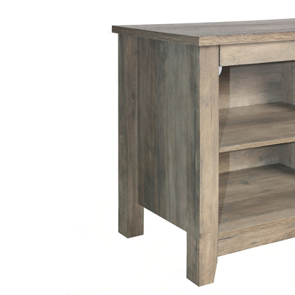 Go Green Woods Noah Wooden 70 TV Stand with Open Storage Shelves