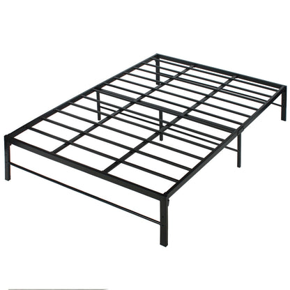 Go Green Woods Lily Foldable Welded Black Metal Platform Bed Frame Full