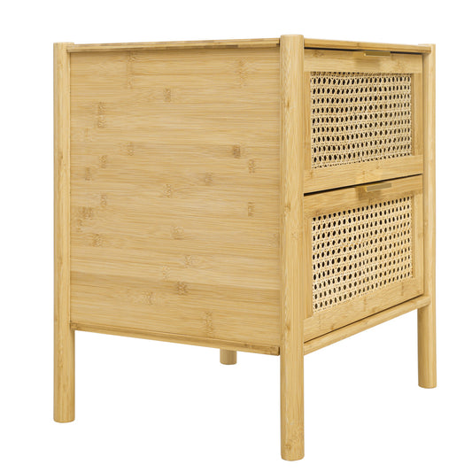 Bamboo Bliss 2 Drawer End Table