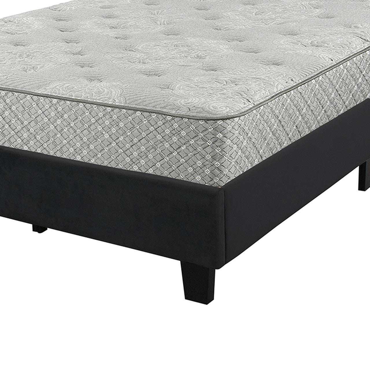 Go Green Woods Monica Velvet Upholstered King Platform Bed