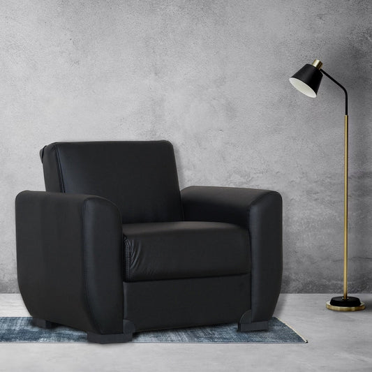 Lola Black PU Leather Chair