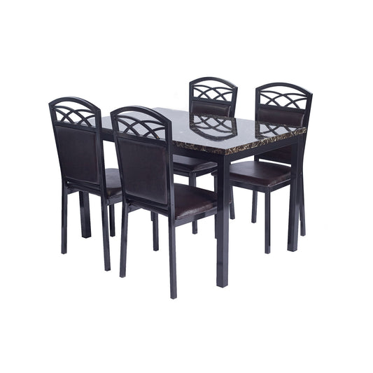 Go Green Woods Palm Set of 4 Stackable Metal Dining Chairs