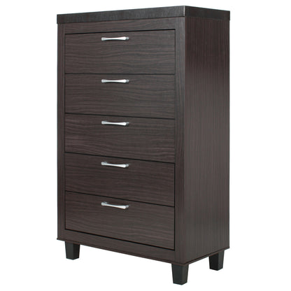 Go Green Woods Elegant 5 Drawer Chest of Drawers for Bedroom