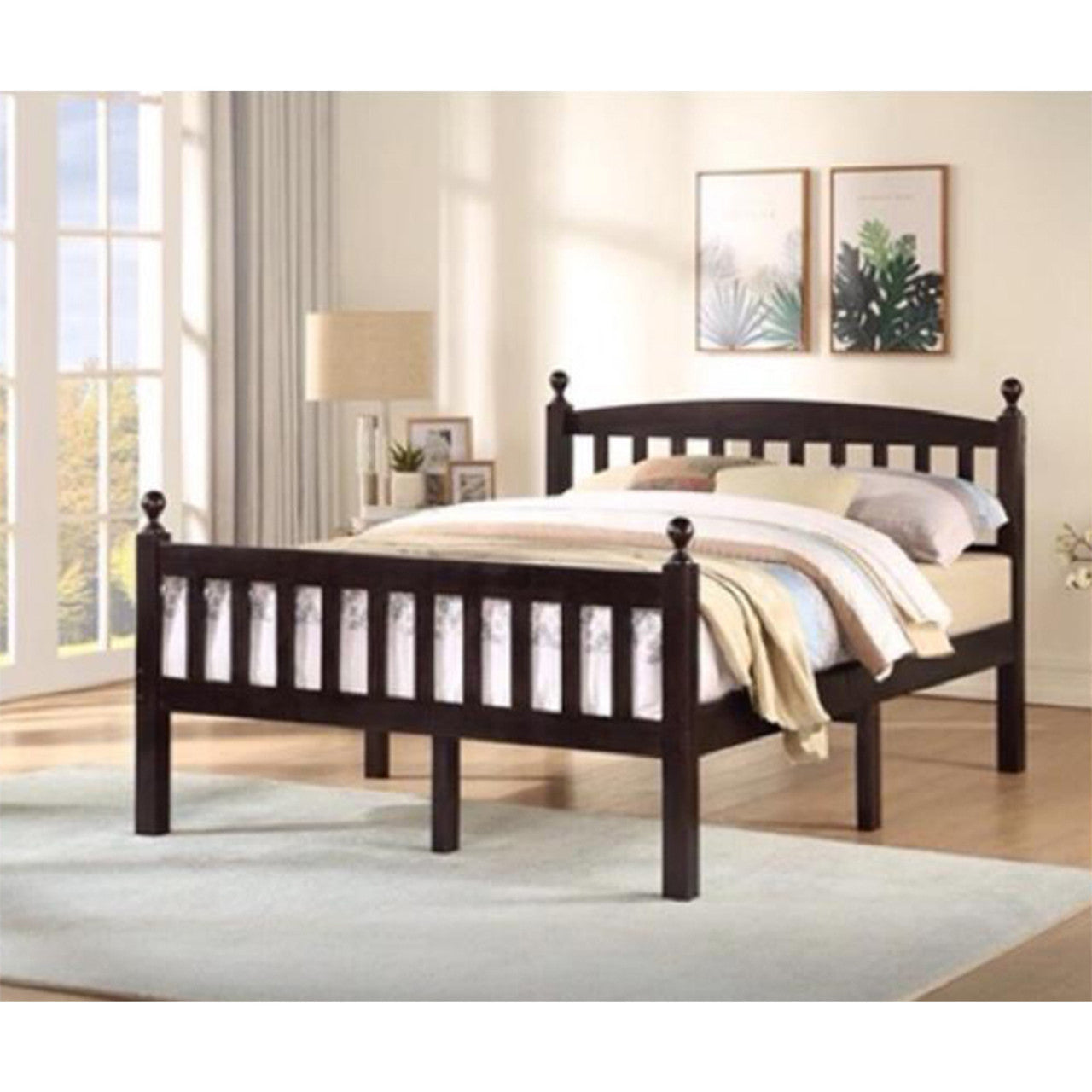 Go Green Woods Paloma Solid Wood Pine Full Bed with Headboard